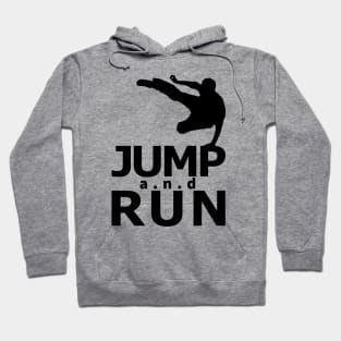 Jump and Run Pure Black Hoodie